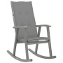 Rocking chair with solid gray acacia wood cushions by vidaXL, Garden chairs - Ref: Foro24-3064210, Price: 206,11 €, Discount: %