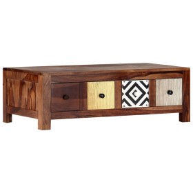 Mesa de centro de madera maciza de sheesham 90x50x30 cm de vidaXL, Mesas de centro - Ref: Foro24-247731, Precio: 231,05 €, De...