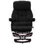 Sillón reclinable masaje cuero sintético madera curvada negro de vidaXL, Sillones de masaje eléctricos - Ref: Foro24-289865, ...