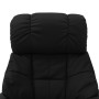 Sillón reclinable masaje cuero sintético madera curvada negro de vidaXL, Sillones de masaje eléctricos - Ref: Foro24-289865, ...