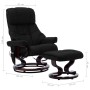 Black curved wood synthetic leather massage recliner chair by vidaXL, Electric massage chairs - Ref: Foro24-289865, Price: 38...