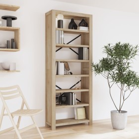 7-tier solid acacia wood shelf 80x30x200 cm by vidaXL, Bookcases and shelves - Ref: Foro24-345082, Price: 228,65 €, Discount: %