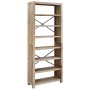 7-tier solid acacia wood shelf 80x30x200 cm by vidaXL, Bookcases and shelves - Ref: Foro24-345082, Price: 222,70 €, Discount: %