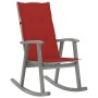 Rocking chair with solid gray acacia wood cushions by vidaXL, Garden chairs - Ref: Foro24-3064215, Price: 209,34 €, Discount: %