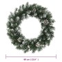 Corona de Navidad con luces LED PVC verde 60 cm de vidaXL, Luces de Navidad - Ref: Foro24-345172, Precio: 43,20 €, Descuento: %