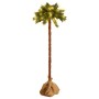 Palmera artificial con LED 210 cm de vidaXL, Arboles de navidad - Ref: Foro24-347635, Precio: 29,51 €, Descuento: %