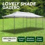 Gazebo 600x298x270 cm white 180g/m² by vidaXL, Tents and gazebos - Ref: Foro24-310072, Price: 216,36 €, Discount: %