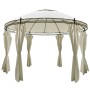 Round gazebo with curtains 3.5x2.7 m by vidaXL, Tents and gazebos - Ref: Foro24-41419, Price: 314,93 €, Discount: %