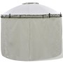 Round gazebo with curtains 3.5x2.7 m by vidaXL, Tents and gazebos - Ref: Foro24-41419, Price: 314,93 €, Discount: %