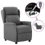 Sillón reclinable eléctrico tela gris claro de vidaXL, Sillones - Ref: Foro24-3073616, Precio: 240,43 €, Descuento: %