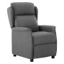 Sillón reclinable eléctrico tela gris claro de vidaXL, Sillones - Ref: Foro24-3073616, Precio: 240,43 €, Descuento: %