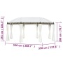 Cremeweißer Pavillon 530x350x265 cm von vidaXL, Zelte und Pavillons - Ref: Foro24-42138, Preis: 464,07 €, Rabatt: %