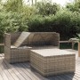 3-teiliges Gartenmöbel-Set und Kissen synthetisches Rattangrau von vidaXL, Outdoor-Sofas - Ref: Foro24-318675, Preis: 276,33 ...