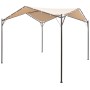 Beige steel gazebo tent 3x3 m by vidaXL, Tents and gazebos - Ref: Foro24-43168, Price: 199,07 €, Discount: %