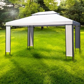 White gazebo tent 3x4 m by vidaXL, Tents and gazebos - Ref: Foro24-43214, Price: 189,99 €, Discount: %