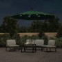 Hanging umbrella with LED lights and metal pole 300 cm green by vidaXL, Umbrellas - Ref: Foro24-42969, Price: 158,16 €, Disco...