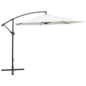 Cantilever parasol 3 m sand white by vidaXL, Umbrellas - Ref: Foro24-42202, Price: 111,20 €, Discount: %