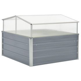 Greenhouse 100x100x85 cm gray galvanized steel by vidaXL, Pots and planters - Ref: Foro24-42406, Price: 95,89 €, Discount: %