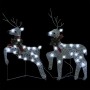 Renos de Navidad 2 unidades 40 LED plateado de vidaXL, Luces de Navidad - Ref: Foro24-342684, Precio: 22,99 €, Descuento: %