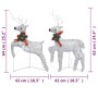 Christmas reindeer 2 units 40 LED silver by vidaXL, Christmas lights - Ref: Foro24-342684, Price: 22,99 €, Discount: %