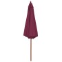 Garden umbrella with wooden pole 300 cm burgundy by vidaXL, Umbrellas - Ref: Foro24-44497, Price: 88,99 €, Discount: %