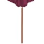 Garden umbrella with wooden pole 300 cm burgundy by vidaXL, Umbrellas - Ref: Foro24-44497, Price: 88,99 €, Discount: %