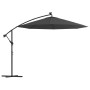 Cantilever umbrella with LED lights and steel post 300 cm anthracite by vidaXL, Umbrellas - Ref: Foro24-44521, Price: 173,67 ...