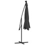 Cantilever umbrella with LED lights and steel post 300 cm anthracite by vidaXL, Umbrellas - Ref: Foro24-44521, Price: 173,67 ...