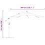 Cantilever umbrella with LED lights and steel pole 300 cm taupe by vidaXL, Umbrellas - Ref: Foro24-44522, Price: 156,99 €, Di...