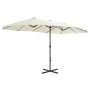 Garden umbrella with aluminum pole 460x270 cm sand by vidaXL, Umbrellas - Ref: Foro24-44868, Price: 160,42 €, Discount: %