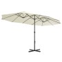 Garden umbrella with aluminum pole 460x270 cm sand by vidaXL, Umbrellas - Ref: Foro24-44868, Price: 160,42 €, Discount: %