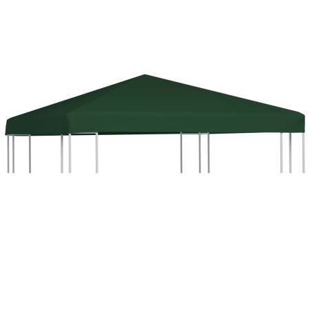 Gazebo awning 310 g/m² 3x3 m green by vidaXL, Covers for tents and gazebos - Ref: Foro24-44779, Price: 81,89 €, Discount: %