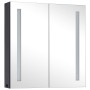 Mueble de baño con espejo LED 62x14x60 cm de vidaXL, Tocadores de baño - Ref: Foro24-325542, Precio: 111,32 €, Descuento: %