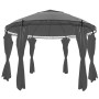 Round gazebo with anthracite gray curtains 3.5x2.7 m by vidaXL, Tents and gazebos - Ref: Foro24-44762, Price: 369,29 €, Disco...