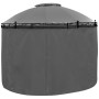 Round gazebo with anthracite gray curtains 3.5x2.7 m by vidaXL, Tents and gazebos - Ref: Foro24-44762, Price: 369,29 €, Disco...