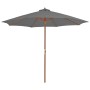 Garden umbrella with wooden pole 300 cm anthracite by vidaXL, Umbrellas - Ref: Foro24-44495, Price: 80,69 €, Discount: %