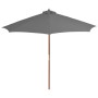 Garden umbrella with wooden pole 300 cm anthracite by vidaXL, Umbrellas - Ref: Foro24-44495, Price: 80,69 €, Discount: %