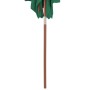 Garden umbrella with wooden pole 150x200 cm green by vidaXL, Umbrellas - Ref: Foro24-44534, Price: 41,48 €, Discount: %