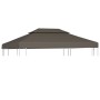 Gazebo canopy 2 levels 310 g/m² 4x3 m taupe gray by vidaXL, Covers for tents and gazebos - Ref: Foro24-44760, Price: 73,76 €,...