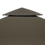 Gazebo canopy 2 levels 310 g/m² 4x3 m taupe gray by vidaXL, Covers for tents and gazebos - Ref: Foro24-44760, Price: 73,76 €,...