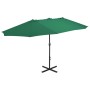 Garden umbrella with aluminum pole 460x270 cm green by vidaXL, Umbrellas - Ref: Foro24-44867, Price: 188,24 €, Discount: %