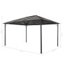 Cenador con tejado aluminio 4x3x2,6 m negro de vidaXL, Carpas y cenadores - Ref: Foro24-44643, Precio: 643,99 €, Descuento: %