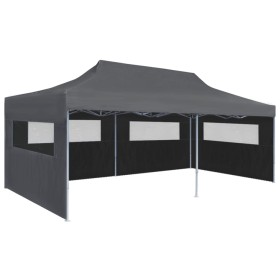 Pop-up folding tent with side walls 3x6 m anthracite by vidaXL, Tents and gazebos - Ref: Foro24-44966, Price: 229,26 €, Disco...