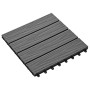 Porch tiles deep relief WPC 30x30 cm 1 m² gray 11 units by vidaXL, Floors and carpets - Ref: Foro24-45035, Price: 78,19 €, Di...