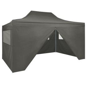 Pop-up folding tent with 4 walls 3x4.5 m anthracite gray by vidaXL, Tents and gazebos - Ref: Foro24-44970, Price: 223,31 €, D...