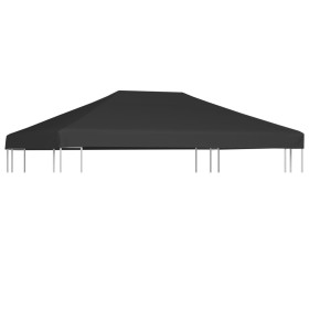 Gazebo awning 310 g/m² 4x3 m gray by vidaXL, Covers for tents and gazebos - Ref: Foro24-44787, Price: 76,99 €, Discount: %