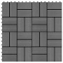 WPC porch tiles 30x30 cm 1 m² gray 11 units by vidaXL, Floors and carpets - Ref: Foro24-45030, Price: 54,86 €, Discount: %