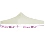 Zeltdach für Feiern 3x3 m creme von vidaXL, Abdeckungen für Zelte und Pavillons - Ref: Foro24-44983, Preis: 38,10 €, Rabatt: %