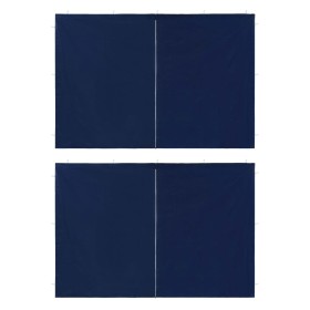 Walls for party tent with zipper 2 pcs PE blue by vidaXL, Tents and gazebos - Ref: Foro24-45116, Price: 25,83 €, Discount: %