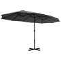 Garden umbrella with aluminum pole 460x270 cm anthracite by vidaXL, Umbrellas - Ref: Foro24-44869, Price: 160,99 €, Discount: %